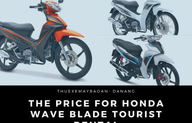 The price for Honda Wave Blade Tourist Rental